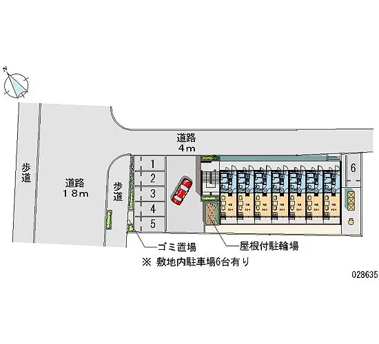 ★手数料０円★桐生市本町３丁目　月極駐車場（LP）